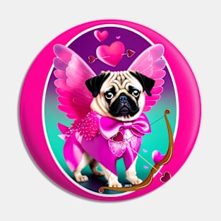 Cupid Pug! Pin