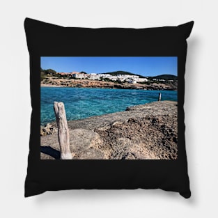 Cala Tarida beach Ibiza Pillow