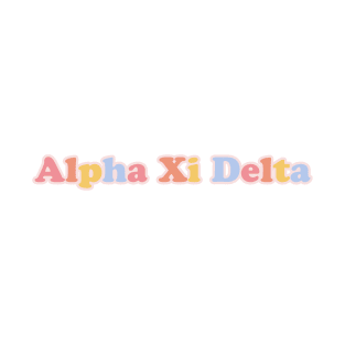 A Xi D Pastel Letters T-Shirt