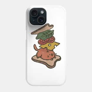 Cute Cat Sandwich Phone Case