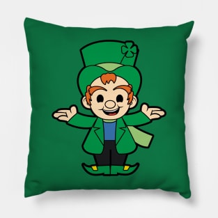 Lucky The Leprechaun Mascot Pillow