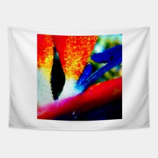 Bird of Paradise Abstract Tapestry