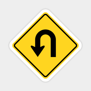 U-Turn Sign Magnet