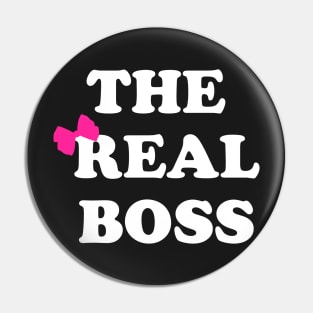 The Boss - The Real Boss Couple T-Shirt Pin