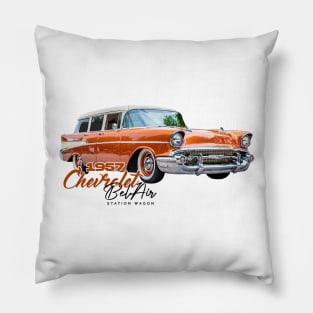 1957 Chevrolet Bel Air Station Wagon Pillow