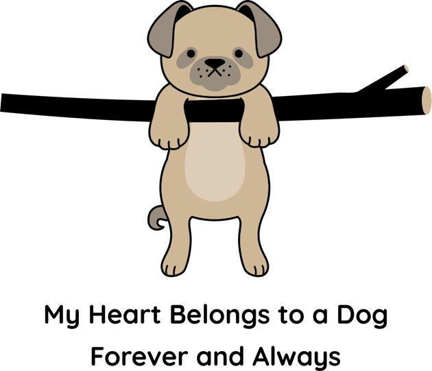 My Heart Belongs to a Dog Forever and Always: Dog Lover Kids T-Shirt by u4upod