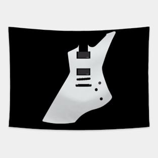 White Guitar Tapestry