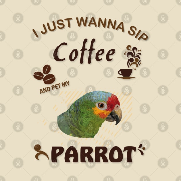 i just wanna sip coffee and pet my parrot by obscurite