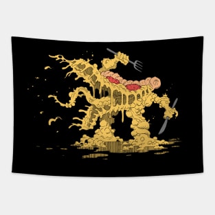 Monster Pizza Color Tapestry