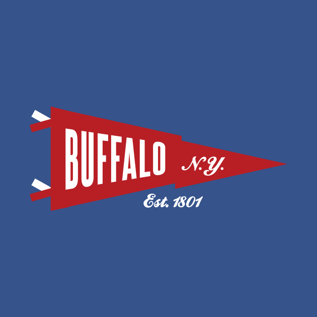 Buffalo NY - Pennant by PodDesignShop