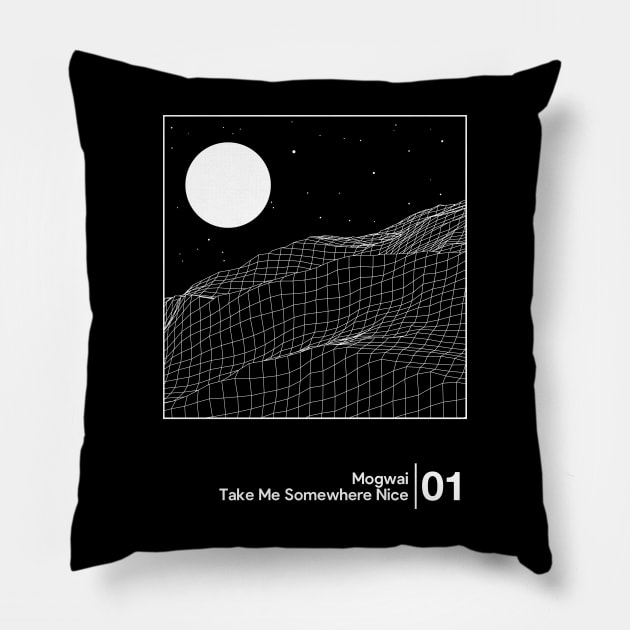 Mogwai / Minimal Style Graphic Artwork Pillow by saudade