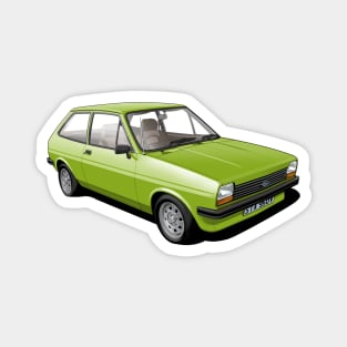 Ford Fiesta Mk 1 in java green Magnet