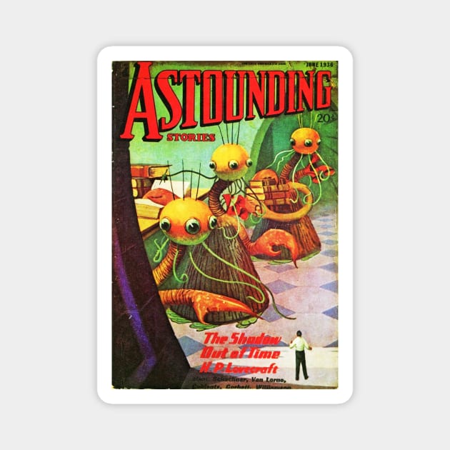 Astounding Stories The Shadow Out of Time H.P. Lovecraft Magnet by buythebook86