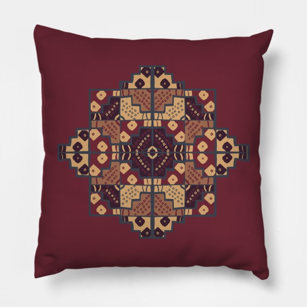 Chacana Tierra Morena Pillow by ElsaDesign