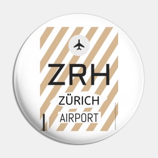 ZRH Zurich Alpine chocolate Pin