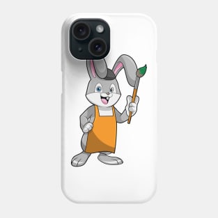 Bunny as Painter with Paint brush Phone Case