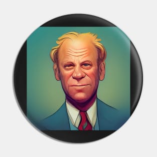 Gerald Ford | Comics style Pin