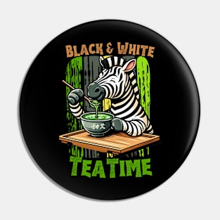 Matcha zebra Pin