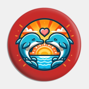 Dolphins in love Pin