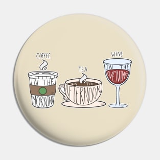 Coffee Tea Wine Pin