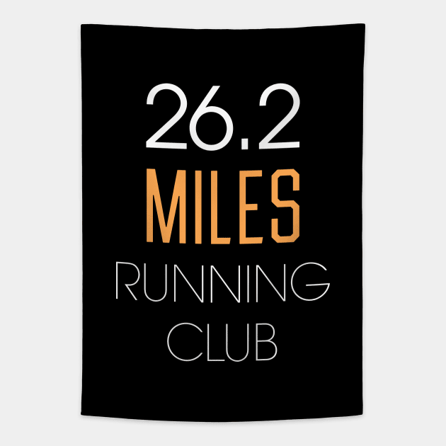 26.2 Miles Running Club Tapestry by attadesign