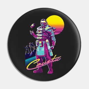 Caustic, Retro 80s Edition Pin