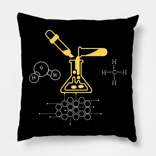 Chemistry Pillow by Syntax Wear