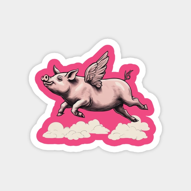 Pigs Fly Magnet by CS77