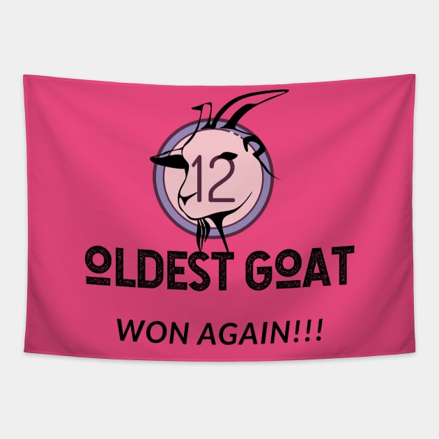 Oldest GOAT Won Again! (number 12) Tapestry by PersianFMts