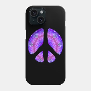 Peace Symbol - Violet Pattern 2 Phone Case