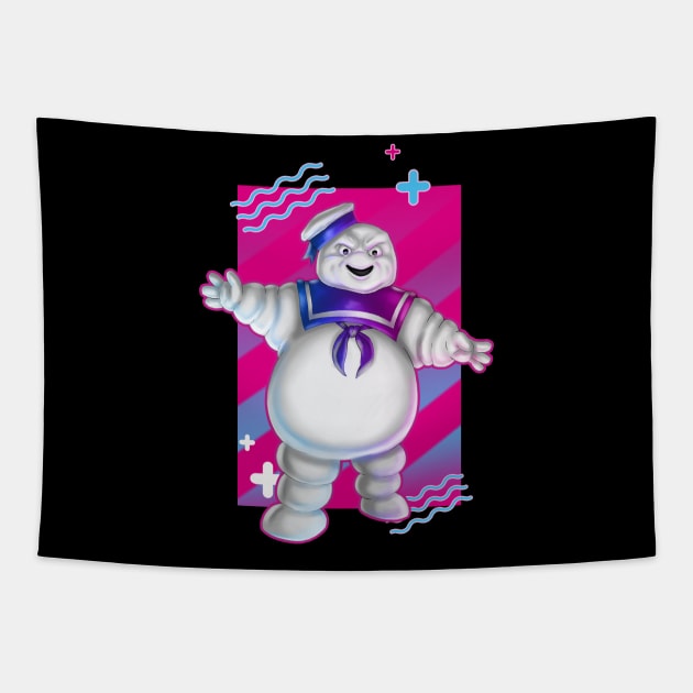 Stay Puft Tapestry by ekkimu