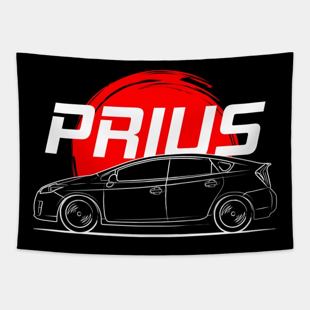 Hybrid Prius MK3 Tapestry by GoldenTuners