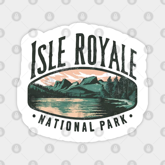 Isle Royale National Park Michigan Magnet by Perspektiva