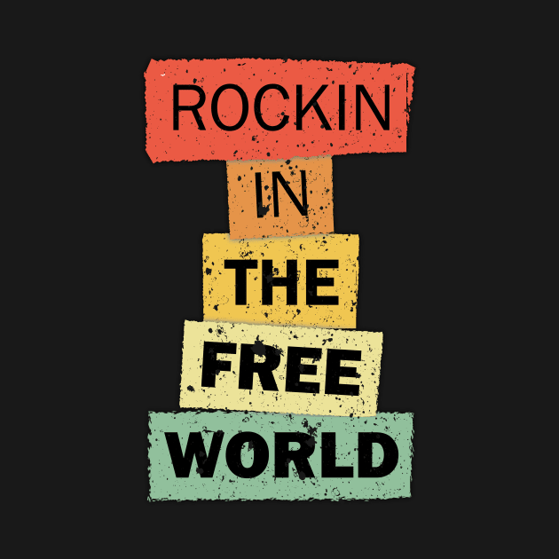 Rockin in the Free World funny quote saying gift by star trek fanart and more