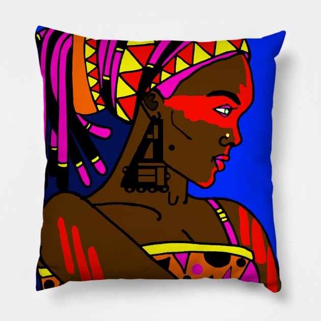 Urban street girl 15 Pillow by amoxes