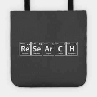 Research (Re-Se-Ar-C-H) Periodic Elements Spelling Tote