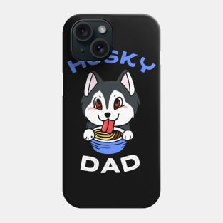 Husky Dad Ramen Dog Owner Retro Dog Father Phone Case