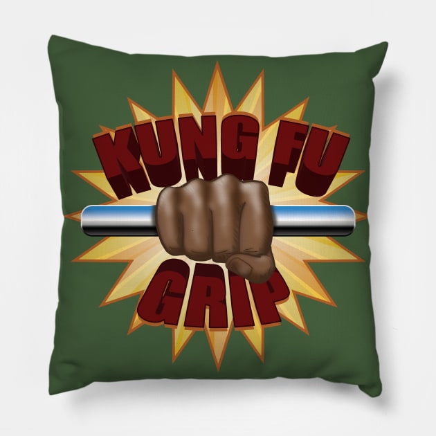 Kung Fu Grip Pillow by Doc Multiverse Designs