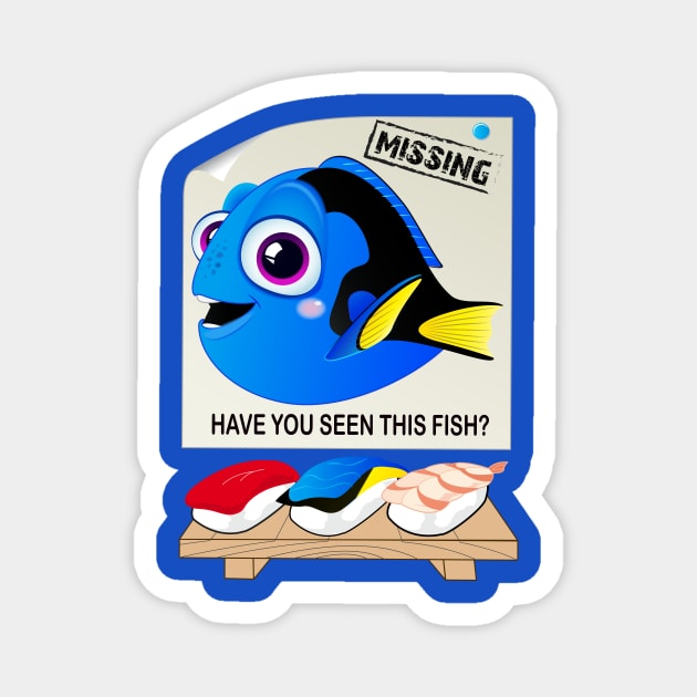 Finding Dory... Magnet by AkanesChibiArt