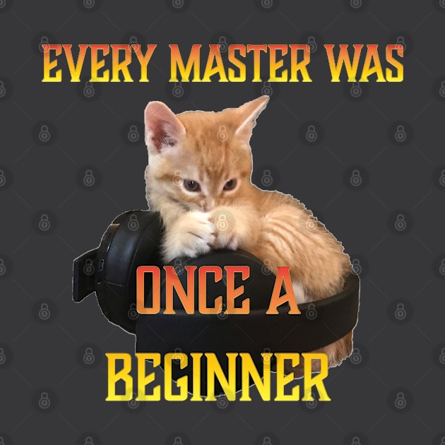 Gamer Cat -Every Master was Once a Beginner by aadventures