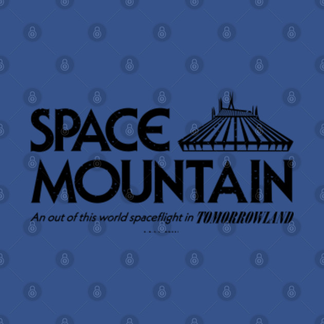 Disover Space Mountain Tomorrowland (Black) - Theme Park Series - Disney - T-Shirt