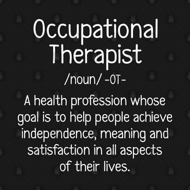 Occupational Therapy Definition by Islla Workshop