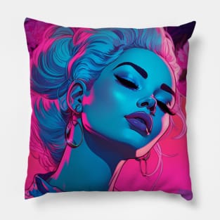 Vaporwave Girl Pillow