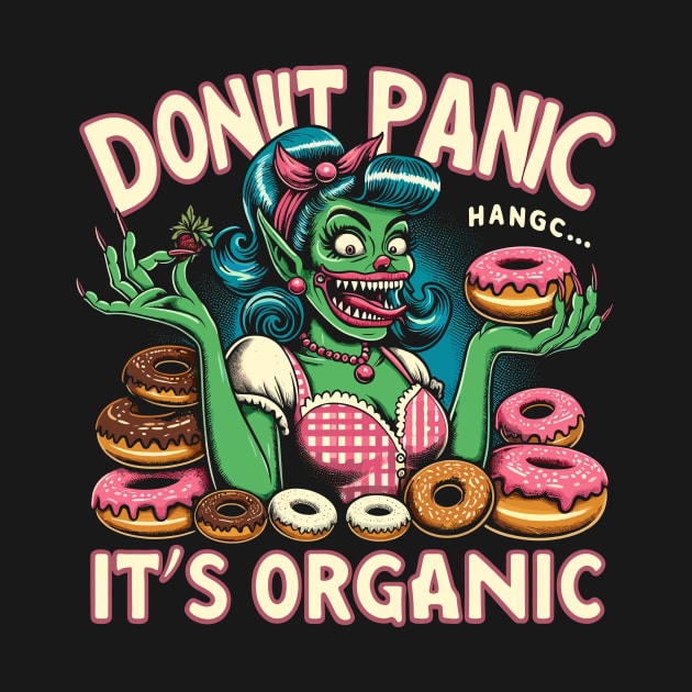 Donut lover addict funny monster by ravensart