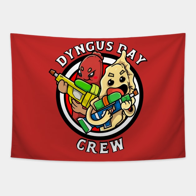 Dyngus Day Crew Tapestry by DeepDiveThreads