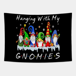 Hanging With My Gnomies Christmas Tapestry