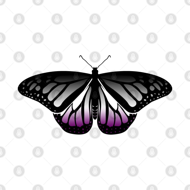 Asexual Pride Butterfly by brendalee