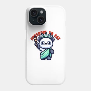 parody panda liberty statue Phone Case