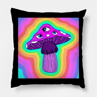 Full Mushroom Sees All Pillow