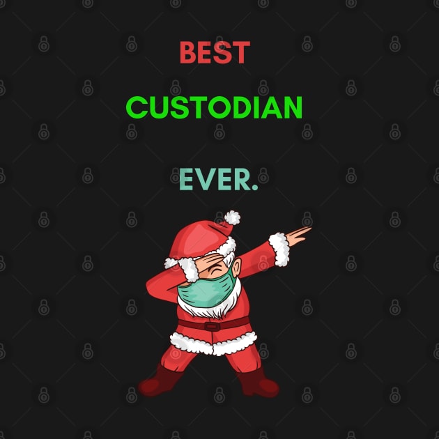Funny Christmas 2020 Gift Dabbing Santa Mask For Custodian's by Retro_Design_Threadz